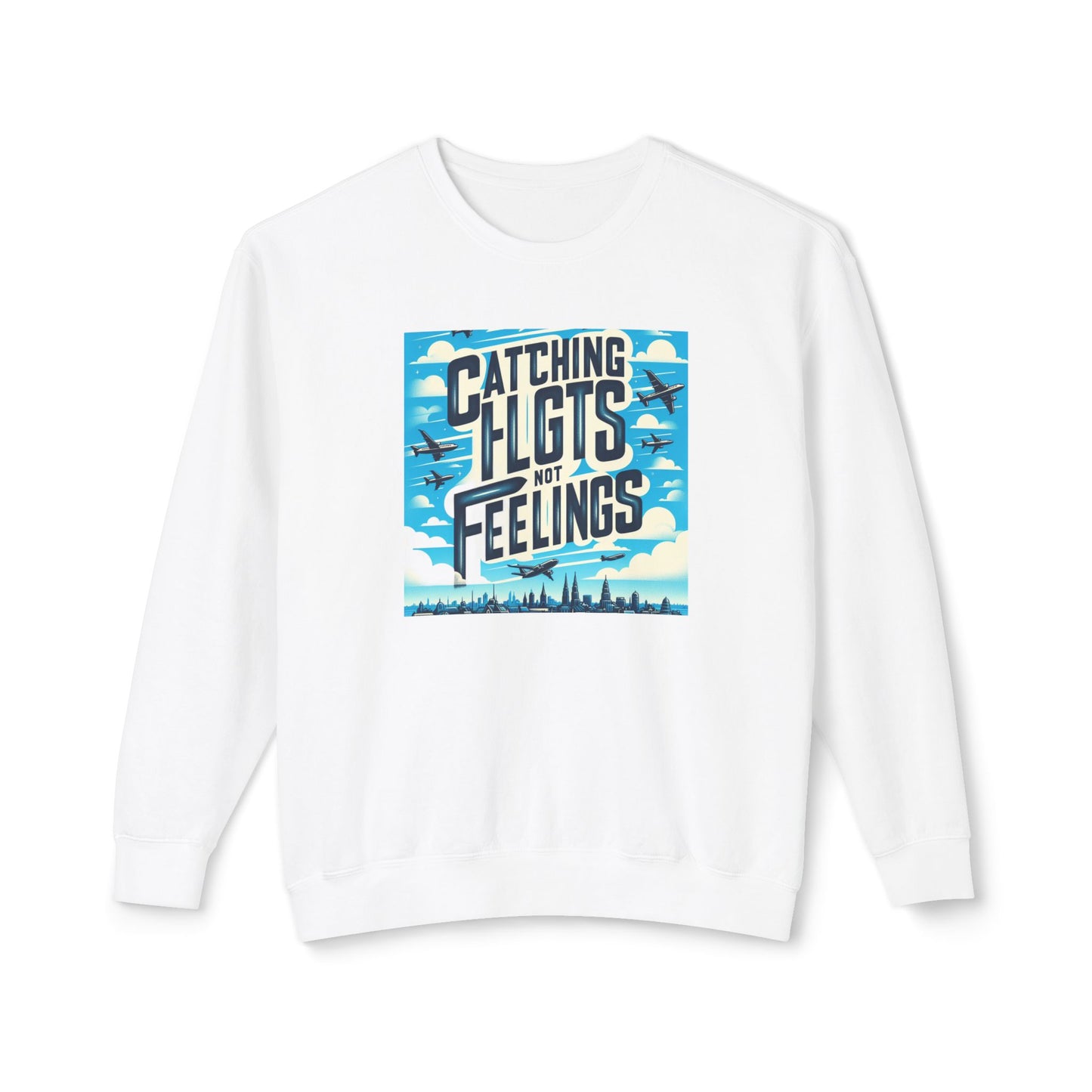 Catching Flights Unisex Lightweight Crewneck Sweatshirt