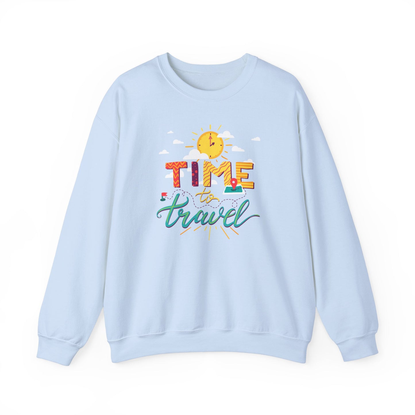 Time to Travel Unisex Heavy Blend™ Crewneck Sweatshirt