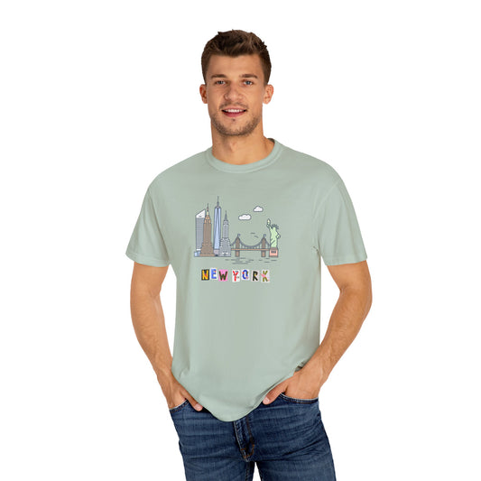 New York Unisex Garment-Dyed T-shirt