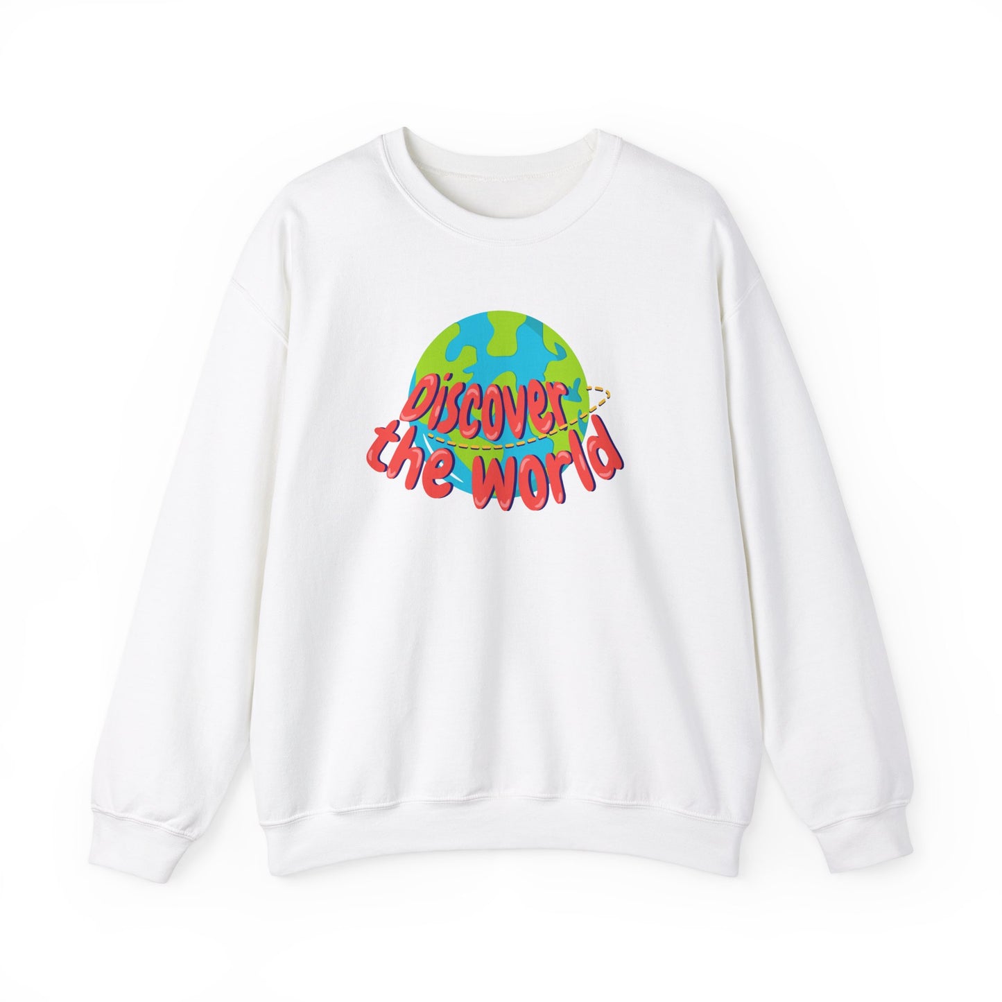 Discover the world Unisex Heavy Blend™ Crewneck Sweatshirt