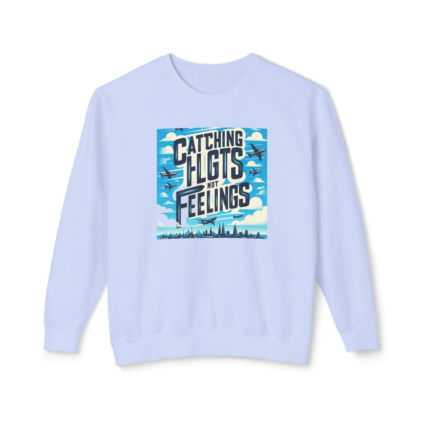 Catching Flights Unisex Lightweight Crewneck Sweatshirt