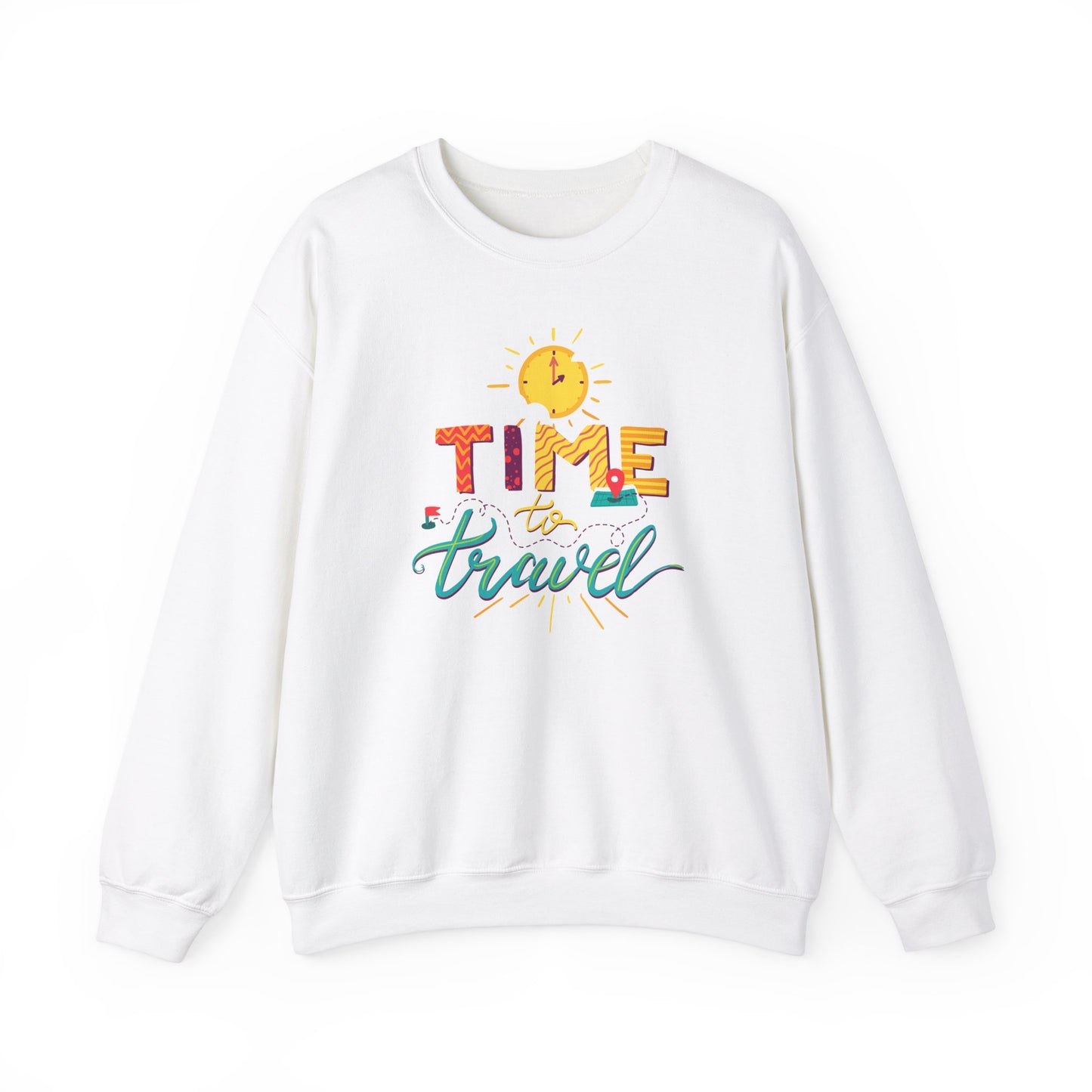 Time to Travel Unisex Heavy Blend™ Crewneck Sweatshirt